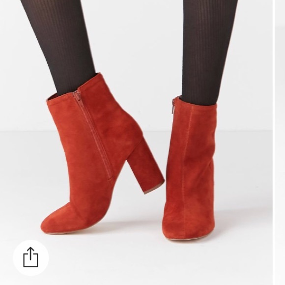 rust colored suede boots